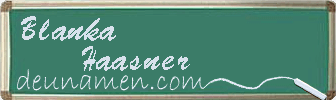 Blanka Haasner Visitenkarte